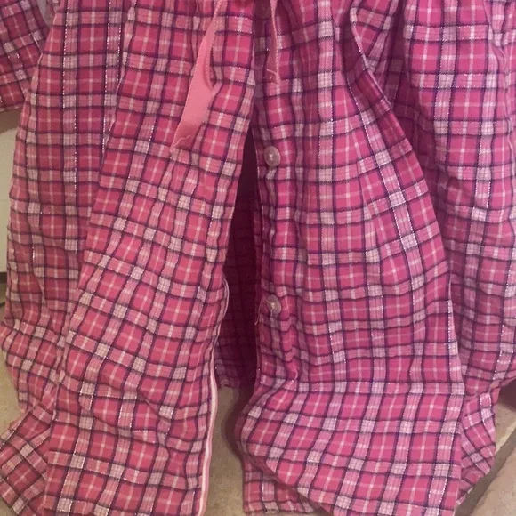 Victoria’s Secret Pink Plaid Night Sleep Shirt - Picture 6 of 9